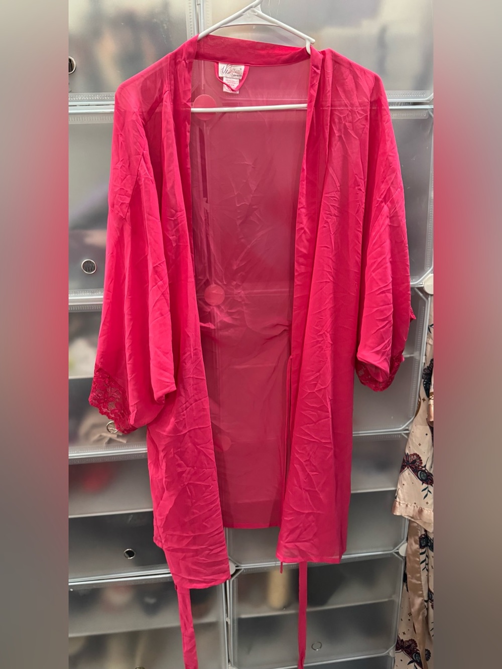 VX Intimate Hot Pink Robe size 1X/2X